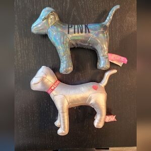 2 Victoria's Secret PINK Plush Dogs